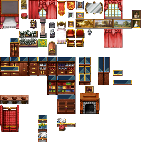 Rich Tiles By Nicnubill-d6pkzak - Rpg Maker Mv Bar Tileset (512x512)