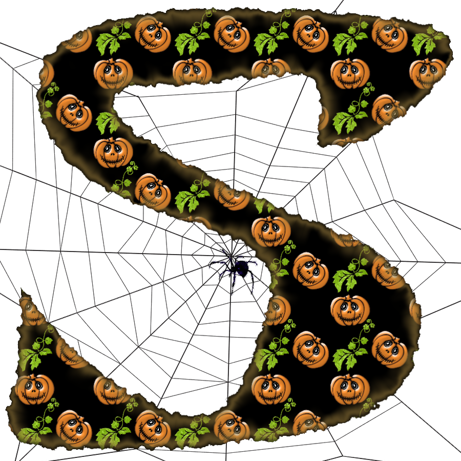 Halloween Alphabet With Spider - Craft (900x900)