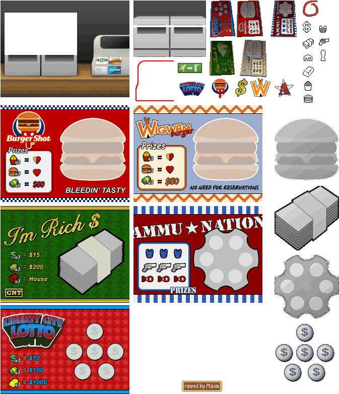 Grand Theft Auto - Gta Chinatown Wars Scratch Cards (730x800)