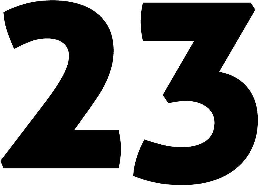 Запись числа 23