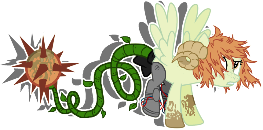 Hybrid Ball Thorns Plant Pony By 9-toybonnie - Cartoon (900x450)