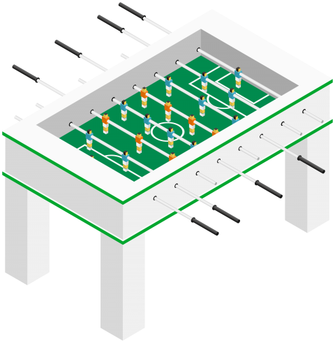 Free Png Table Football Game Png Images Transparent - Clip Art (480x491)