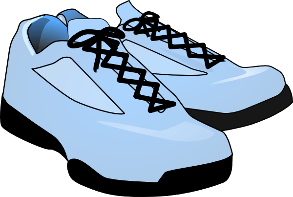 Shoes Clip Art For Kids - Tennis Shoe Clip Art (600x403)