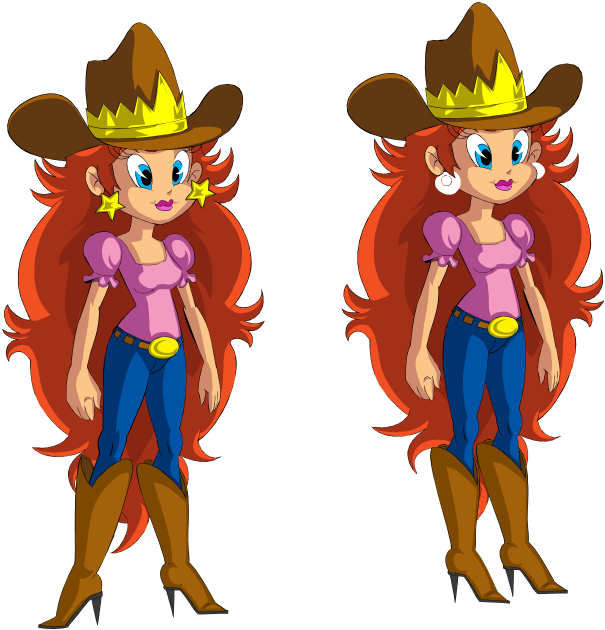Cowgirl Princess Peach By Jesse-lopez - Princess Peach (720x720)
