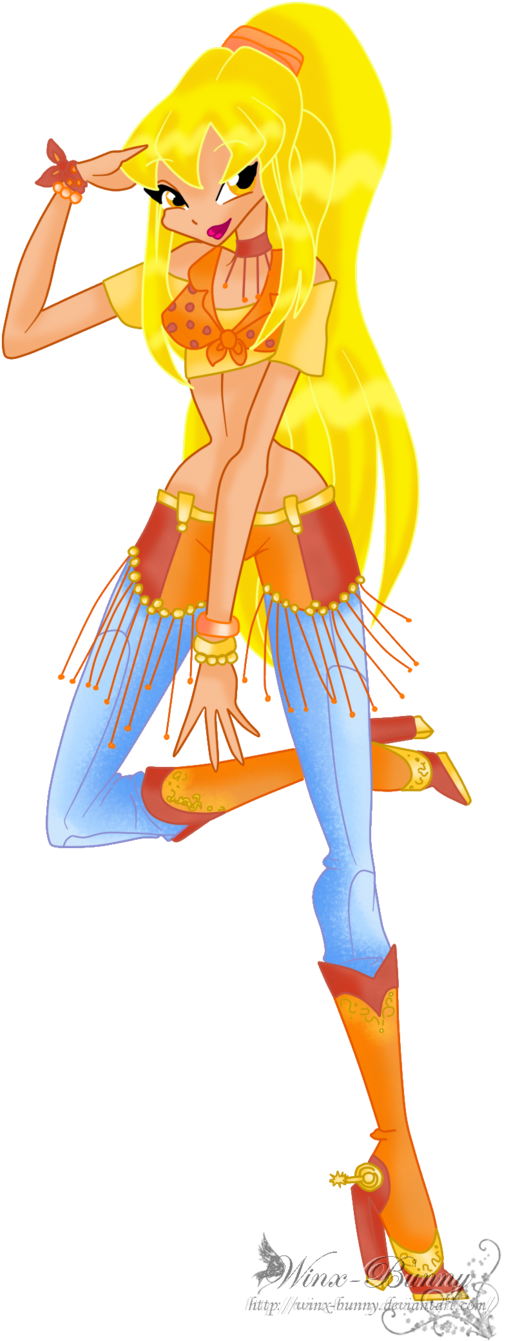 Donna Cowgirl By Winx-bunny - Winx Club (580x1376)