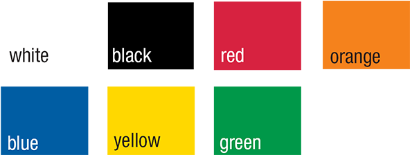 White, Black, Red, Orange, Blue, Yellow, Green - Blue (600x233)