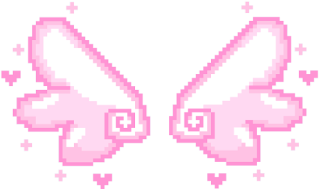 Leafsea - Pixel Angel Wings Transparent (500x311)