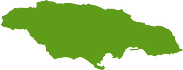 Reggae Reggae Vibes - Jamaica Map Png (617x239)