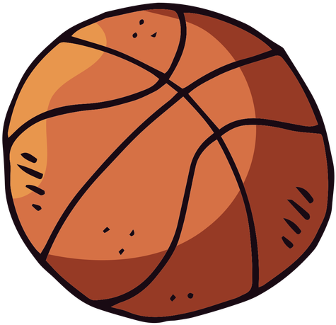 Basketball Ball Cartoon Transparent Png - Balon De Basquetbol Png (512x512)