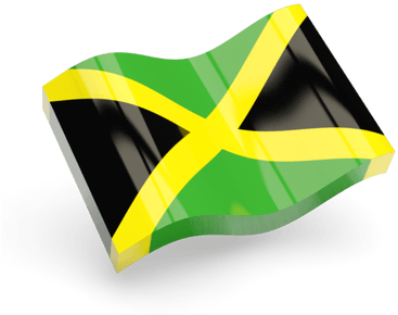 Jamaica Flag Icon Wave - Jamaican Flag Waving Transparent Background (400x400)