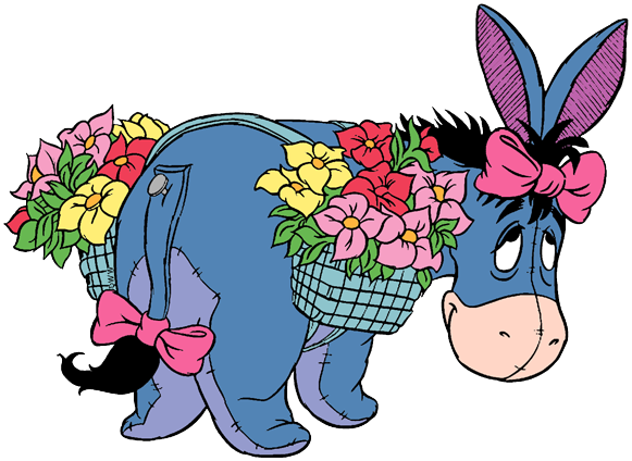Eeyore-easter - Winnie The Pooh (581x424)