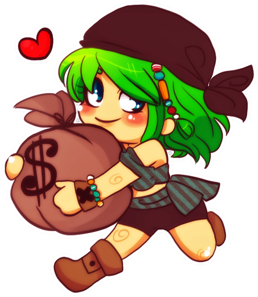 Pirate Girl Maple By Tabby Like A Cat - Chibi Pirate Girl (556x641)