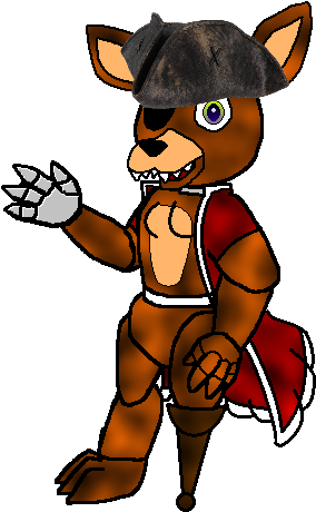Foxina The 5yr Old Pirate Fox Girl Animatron - Cartoon (500x500)