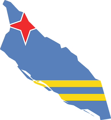 Aruba Flag Map (385x414)