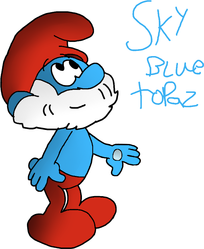 Crystal Gem Papa Smurf By Mixelfangirl100 - Cartoon (778x981)