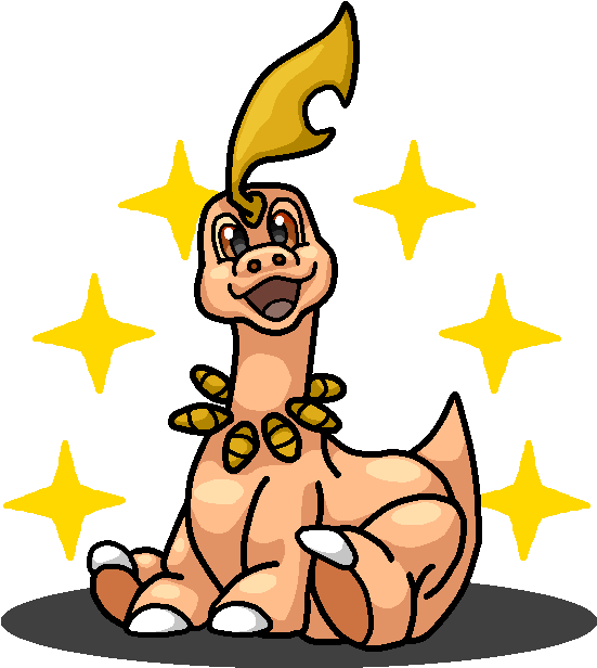 Shiny Bayleef Dink The Little Dinosaur By Shawarmachine - Shiny Bayleef (650x650)