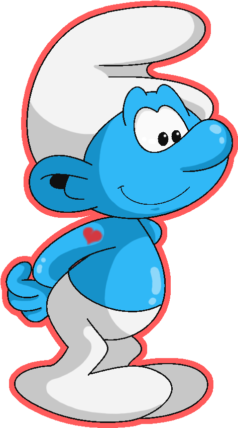 My Hefty Smurf By Kiss The Iconist - Hefty Smurf (700x900)