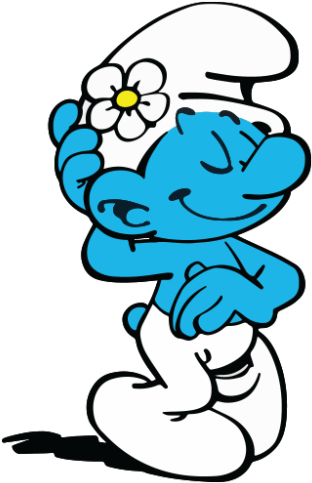 Vanity Smurf - Blue Smurf Transparent Background (500x500)