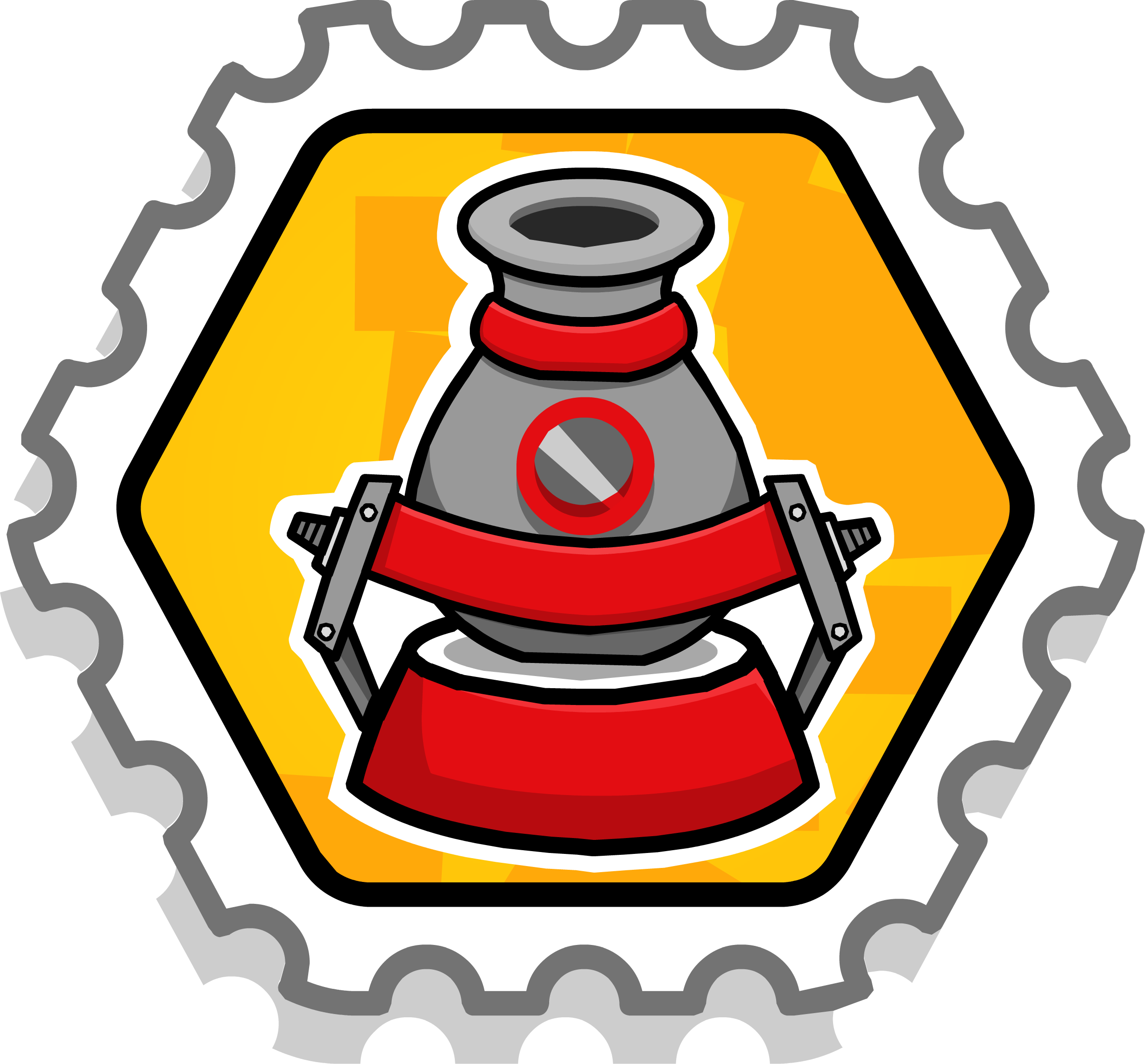 Launch Ready Stamp - Club Penguin Jetpack Adventure Stamp (2452x2279)