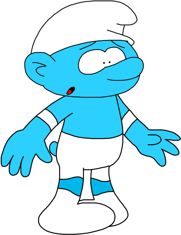 Panicky Smurf By Marcospower1996 - Panicky Smurf (894x894)