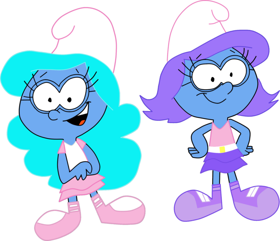 Smurfs Twins By Heinousflame - Cartoon (963x830)