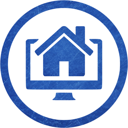 Blue Property Real Estate Website Design Order - Real Estate Icon (512x512)