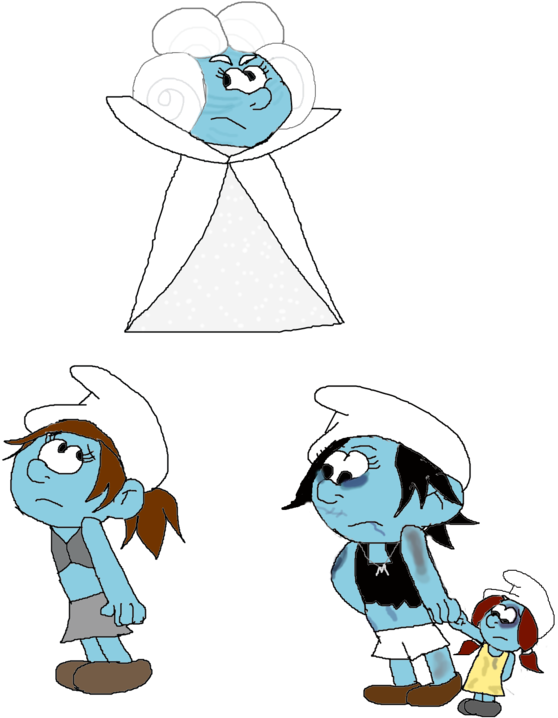 Smurfs Occ Gender Bender,the Sangbleus By Pitufotontin - Cartoon (894x894)