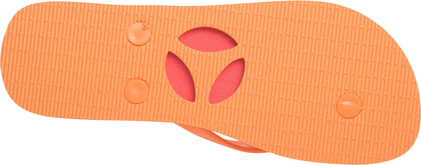 Thongs Women Orange Print Rubber Flip Flop - Flip-flops (1920x803)
