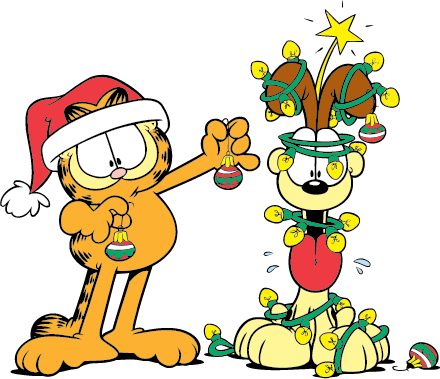Apparel, Plush Dolls, Notepads, Polo's, & Morekeep - Garfield Christmas (440x379)