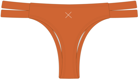 Burnt Orange Dual Strap Bottom Ii - Blue (480x360)
