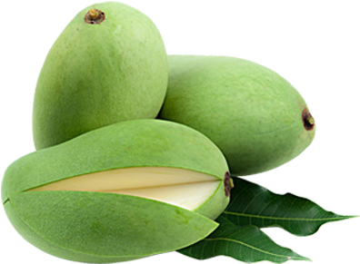 Raw Mango - Green Mango Png (500x325)