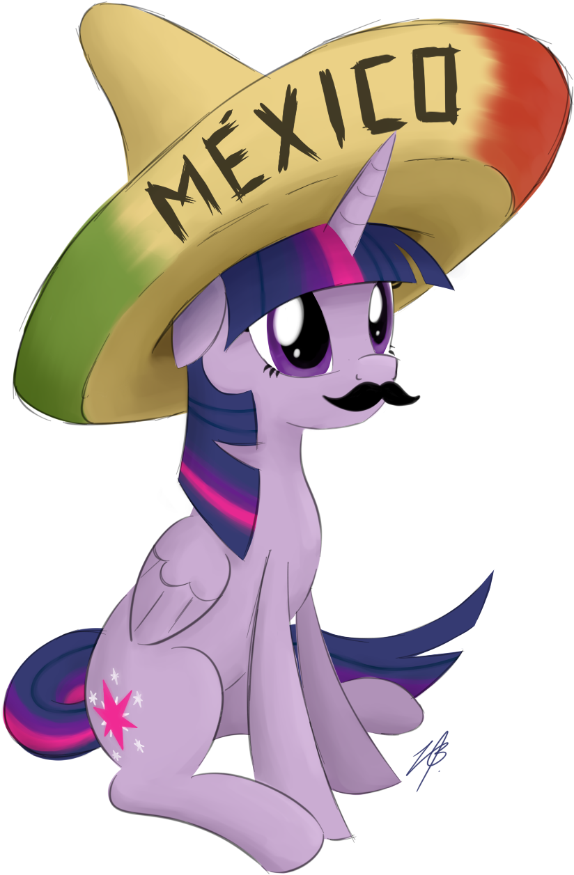 Mexico Twilight Sparkle Pony Pinkie Pie Applejack Sunset - Twilight Sparkle Sombrero (875x1320)