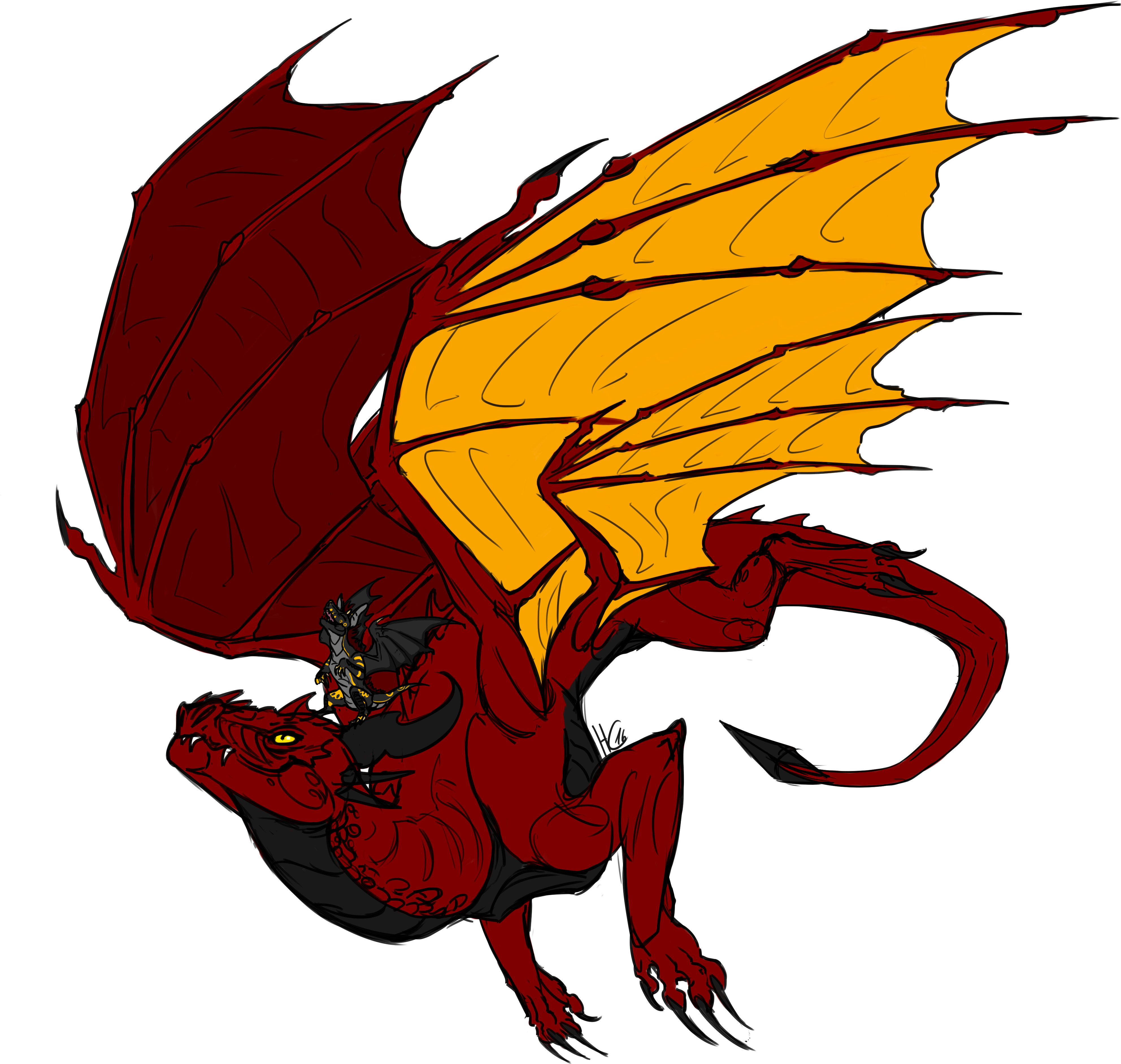 Dragon Demon Clip Art - Illustration (4000x4000)