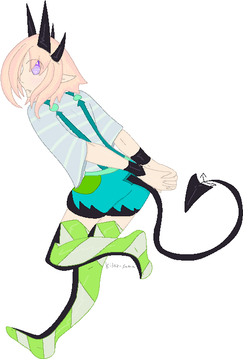 Little Demon By Kilar-sama - Pixel Art (600x800)