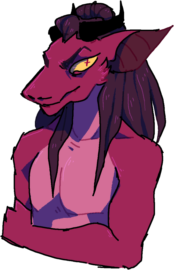 Demon Guy By Stresseat - Cartoon (719x1111)