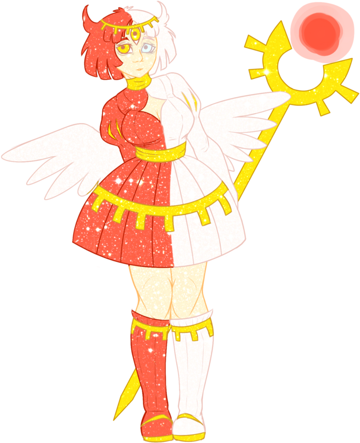 Half Demon Half Angel By Sharklysweet - Cartoon (795x1005)