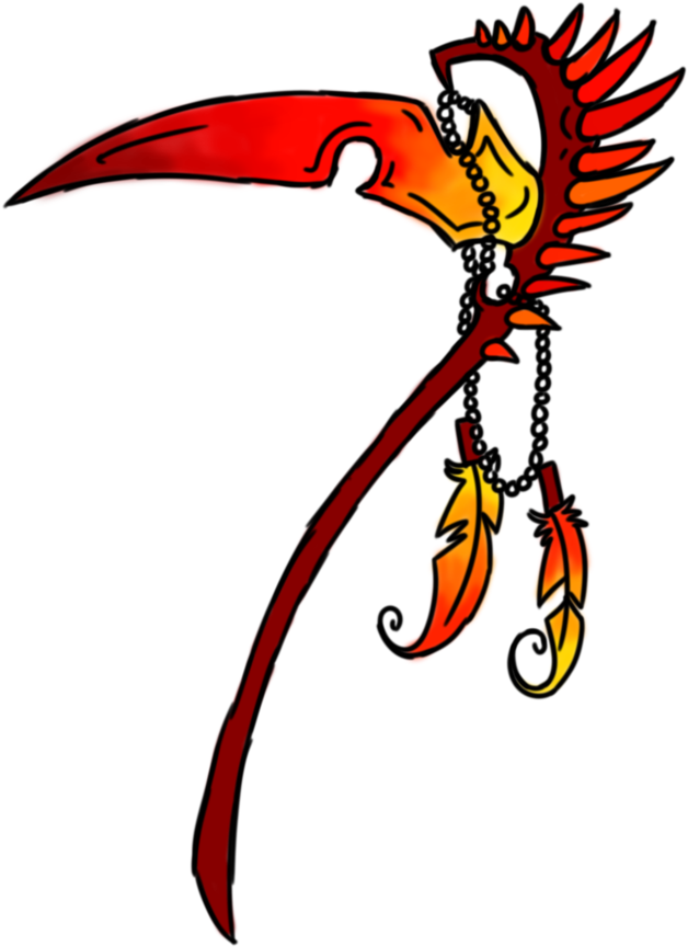 Demon Scythe By Whitewolfadoptables - Drawing (1024x1024)