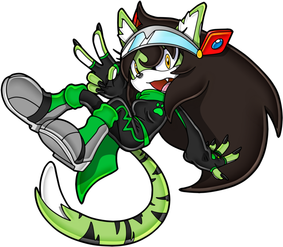Green X Demon - Cartoon (949x841)