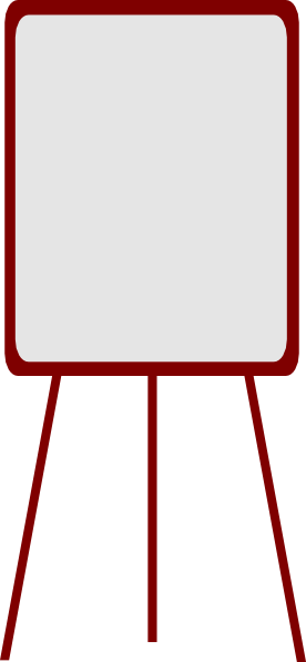 Red Heart Clipart - Flip Chart Clipart (276x597)