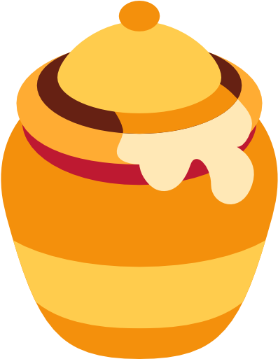 Honey Free Icon - Honey Pot Emoji (512x512)