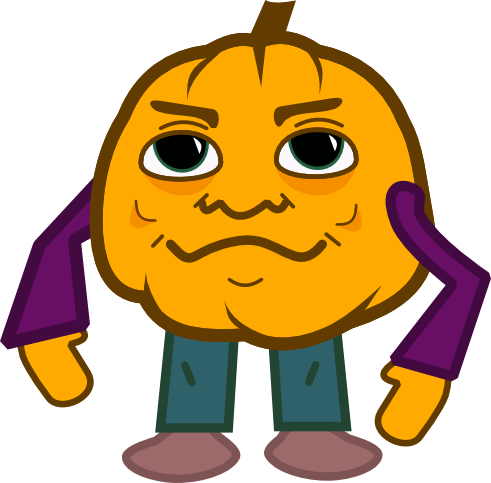 He's Very Hungry By Chisaku - Hungry Pumpkin (491x483)