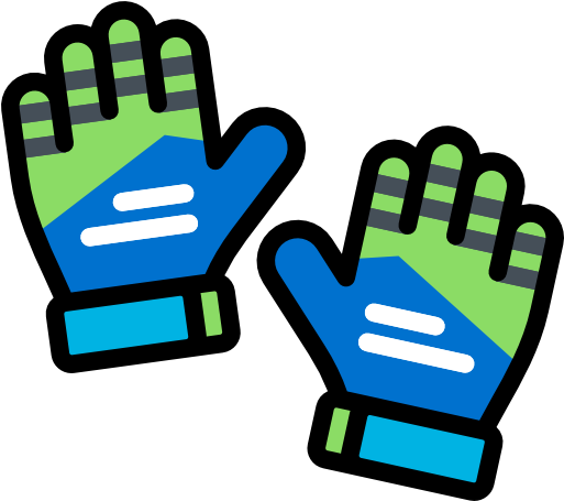 Gloves Free Icon - Goalkeeper Gloves Png (512x512)