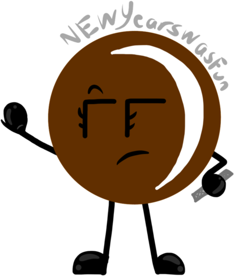 Chocolate Chip Oreo Being Stuck Up By Unluckii-yarn - Cartoon (894x894)