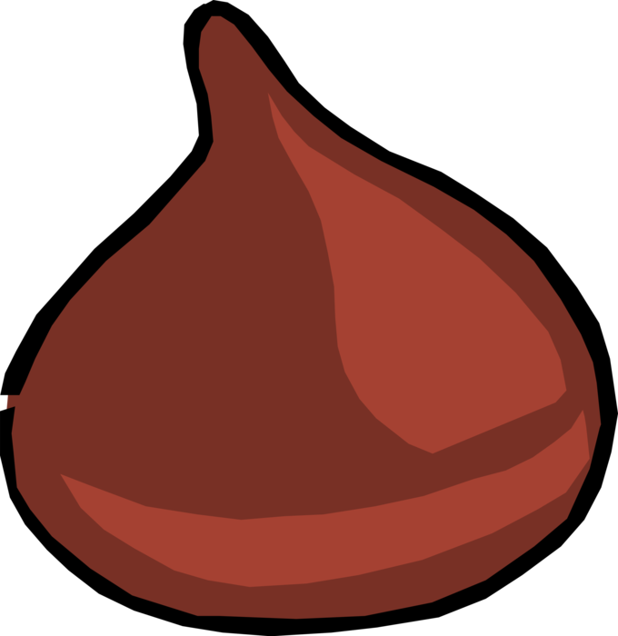 Vector Illustration Of Chocolate Chip - Vragen Stellen (680x700)