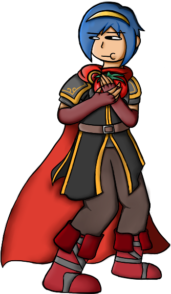 ““it's Marth And He Is Hungry - Cartoon (600x600)