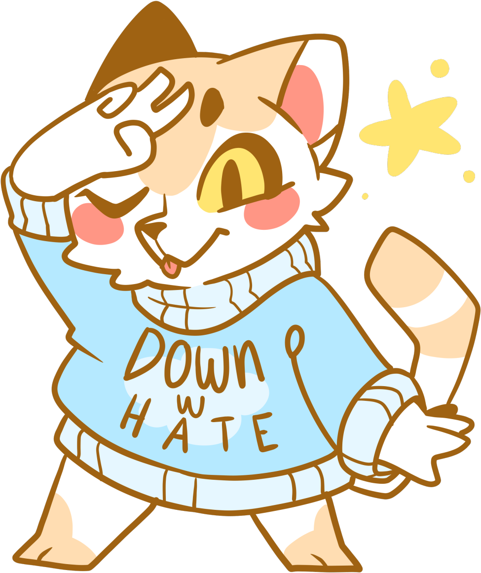 A Te Whiskers Cat Dog Clip Art White Small To Medium - Cat Yawns (1280x1280)