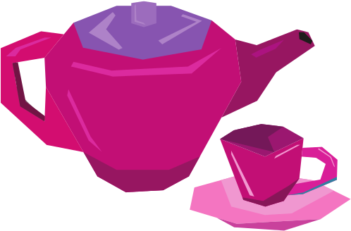 Isolated Tea Party Toys - Royalty-free (550x550)