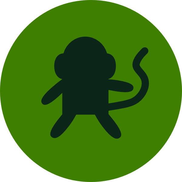 How To Set Use Monkey In Circle Icon Png - Monkey (600x600)