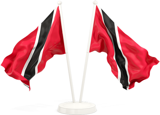 Illustration Of Flag Of Trinidad And Tobago - Two Waving Philippine Flags Png (640x480)