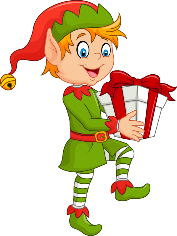 65fad0c6 - Elves Clip Art (598x800)